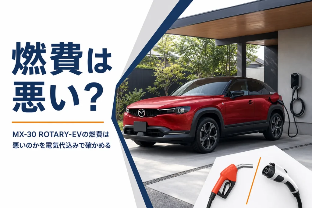 自宅で充電中のMX-30 ROTARY-EVのイメージ