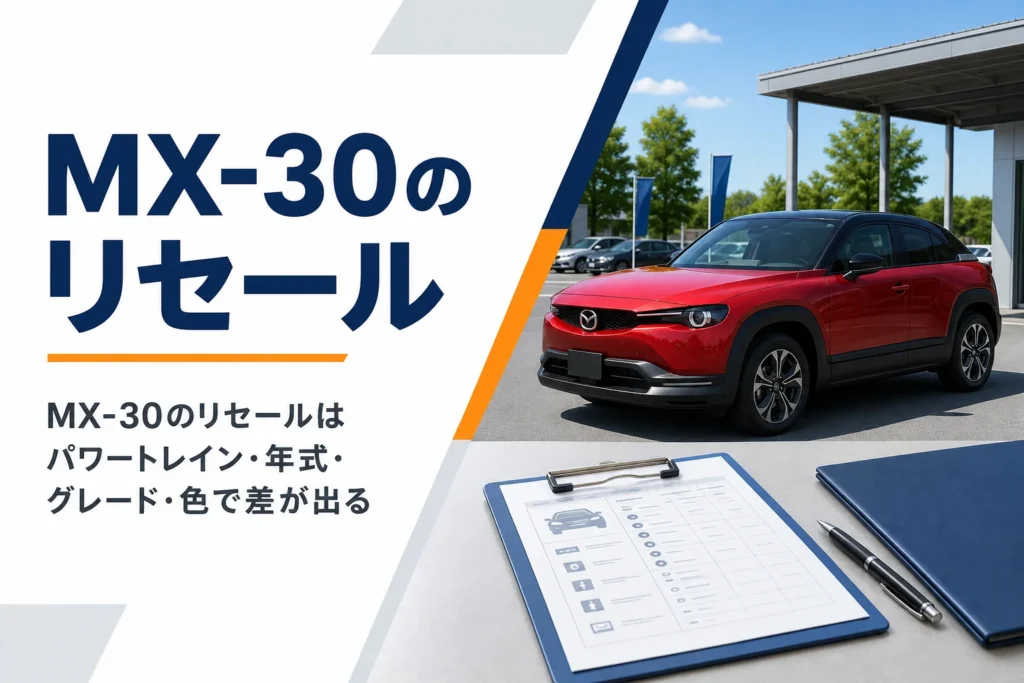 買取店でコンパクトSUVの査定を受けるイメージ