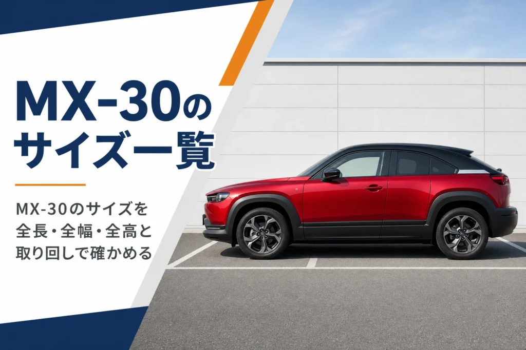 真横から見たMX-30のイメージ