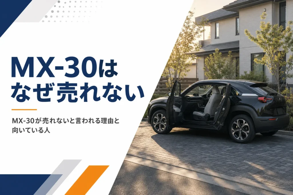 前後のドアを観音開きにして停まった黒のコンパクトSUV